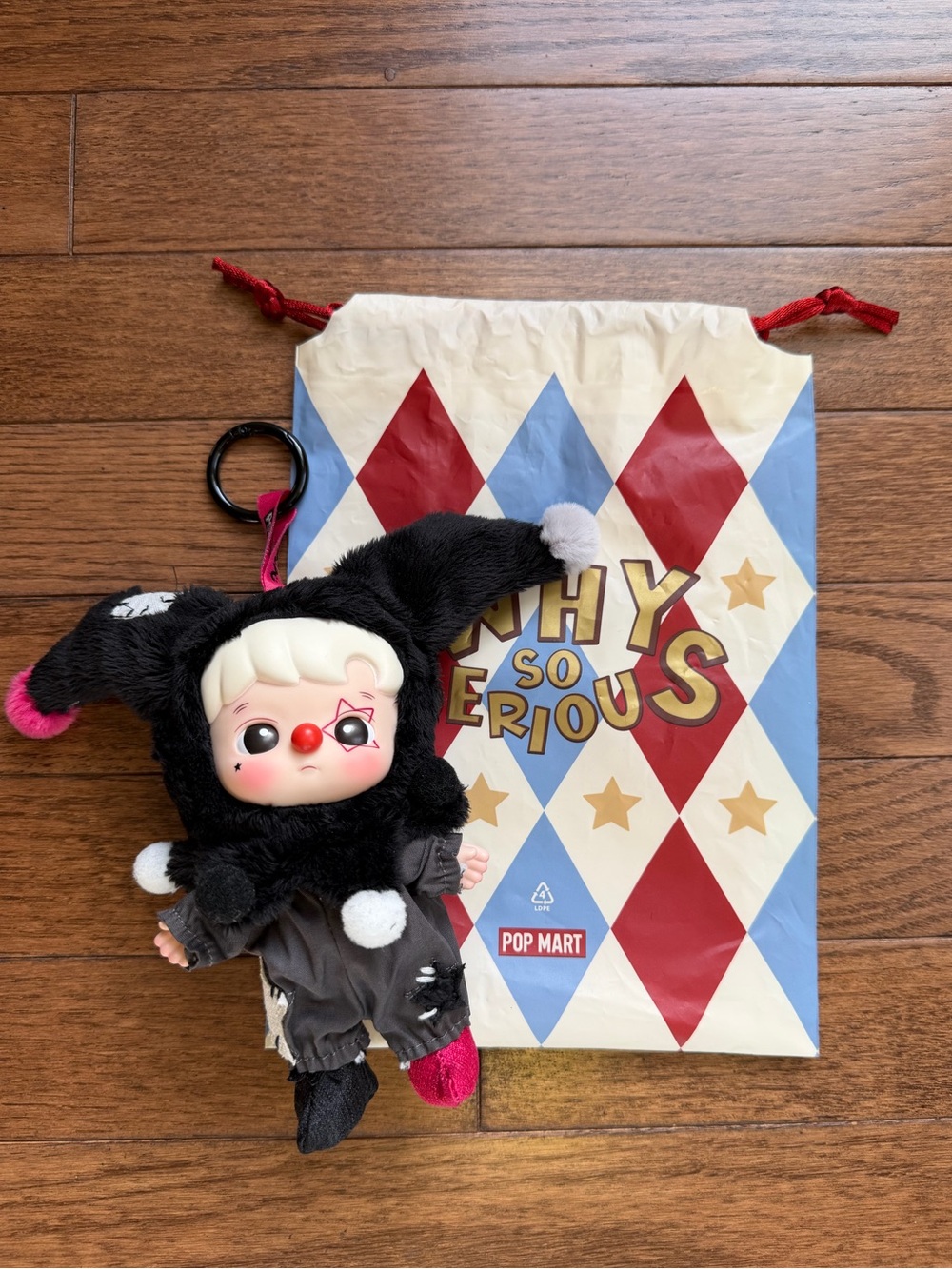 POP MART Why So Serious Shadow Joker Vinyl Plush Pendant Plushie - Picture 2 of 5